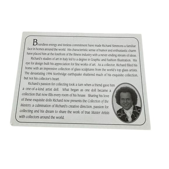 Vintage 2000 Richard Simmons Nana's Family Uncle Jake 11 inch Resin Doll - Picture 6 of 16